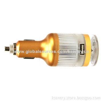 2014 New Product Mobile Phone USB Charger for Car, with Safety Hammer